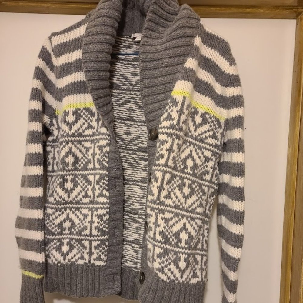 Warm button up sweater